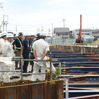 深谷市役所職員の研修が施工現場で行われました