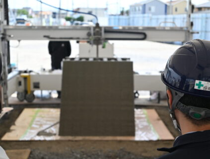 建設用３Dプリンターの現場見学会を開催しました